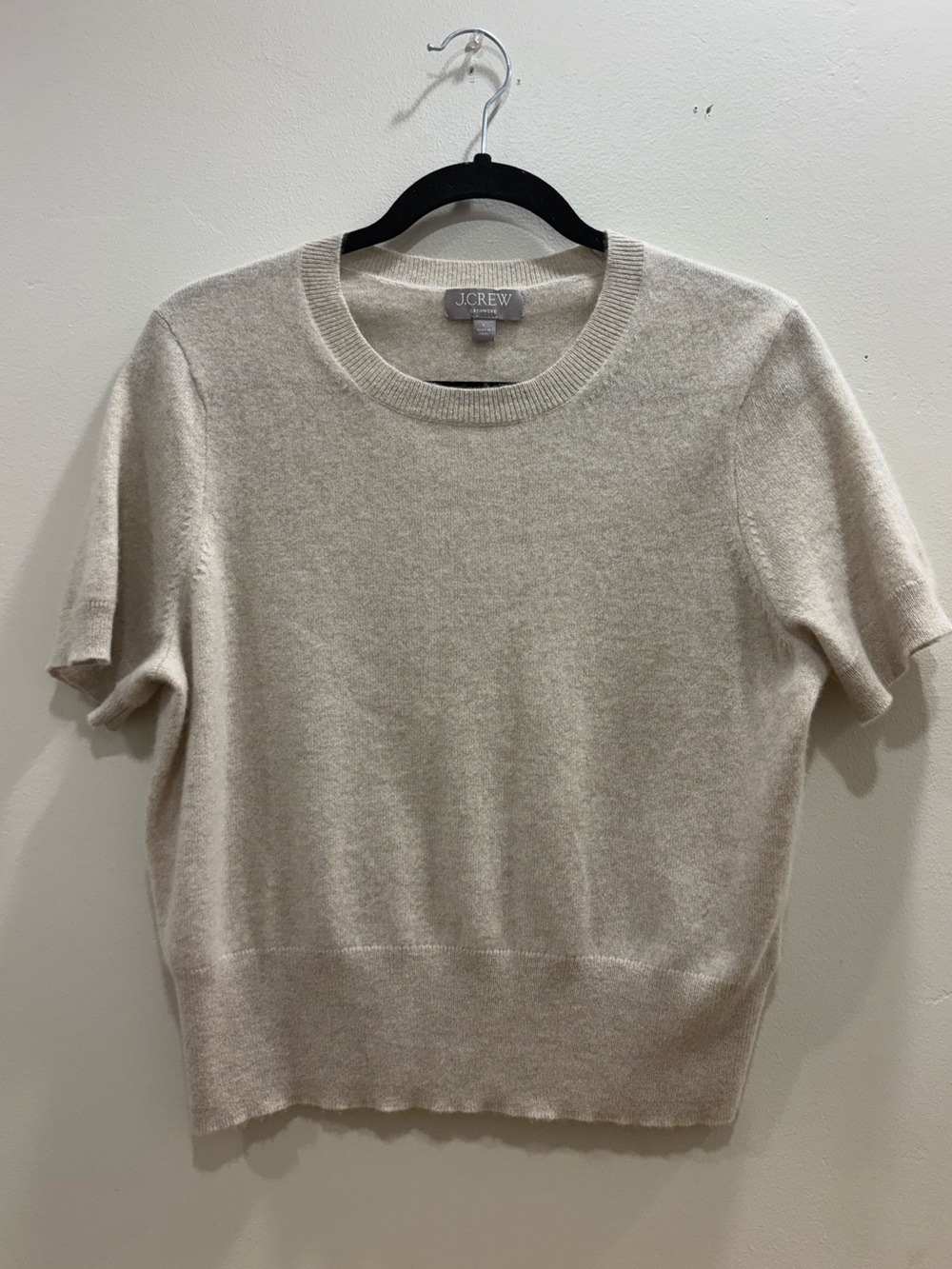 J.Crew Women’s Cashmere Shrunken T-Shirt Size L